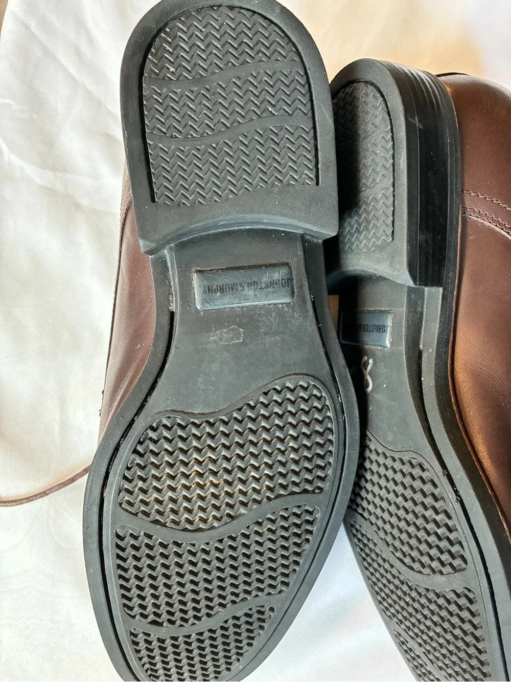 Johnston & Murphy Brown Leather Derby Lace-Up Shoes